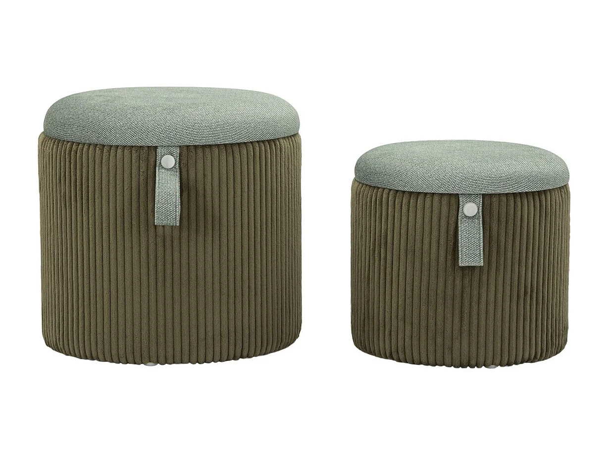 Pouf VKH719, Vert, 38x38x38 cm, Kendra Home