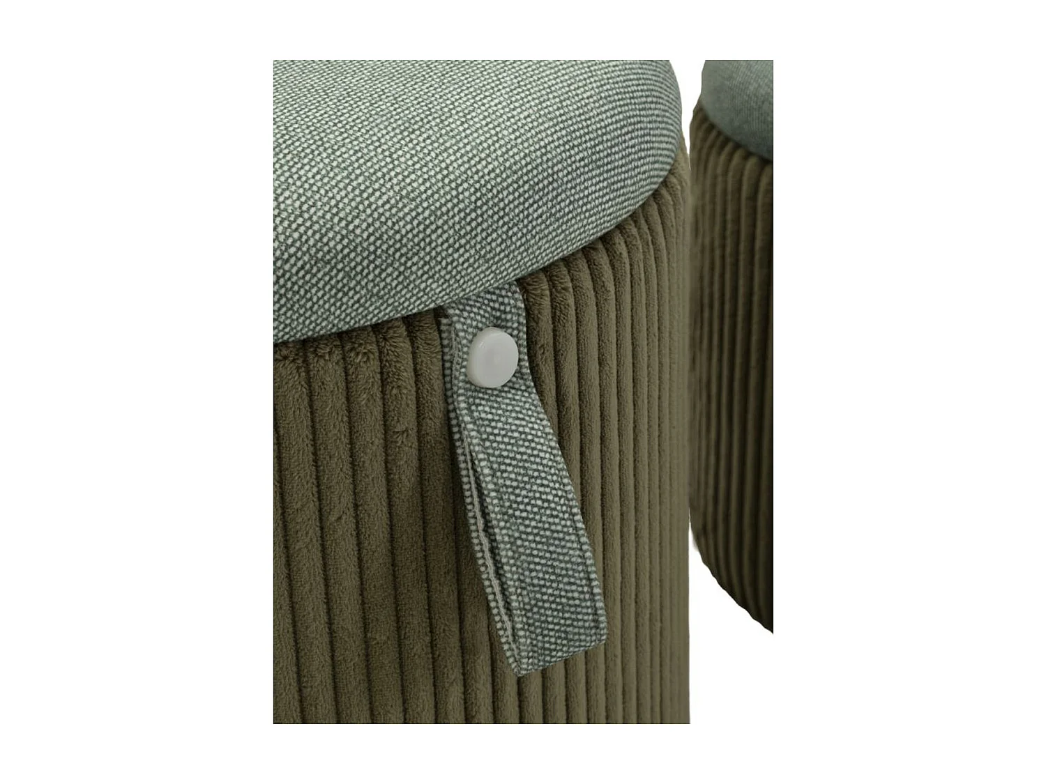 Pouf VKH719, Vert, 38x38x38 cm, Kendra Home