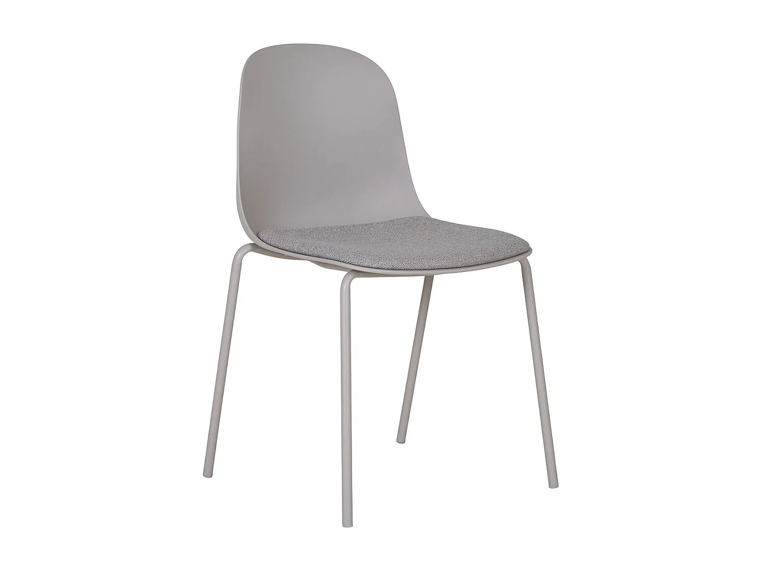 Lot de 2 Chaises Madalena, Gris, 53x50x85 cm, Kendra Home