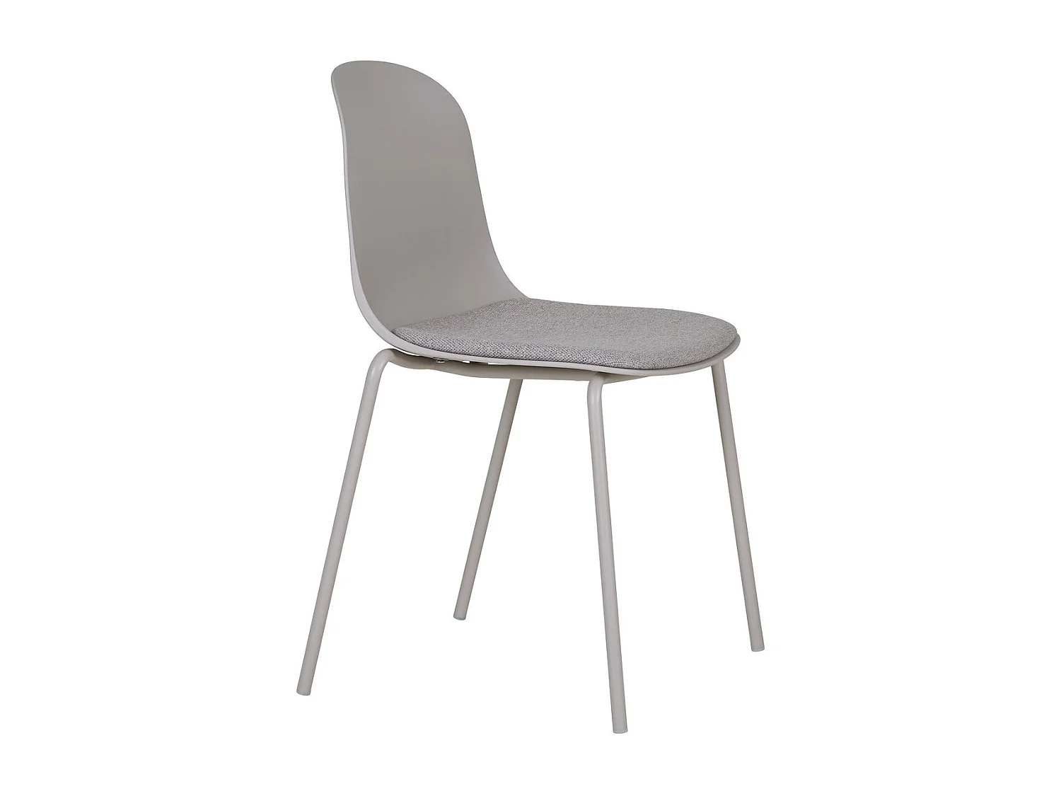 Lot de 2 Chaises Madalena, Gris, 53x50x85 cm, Kendra Home