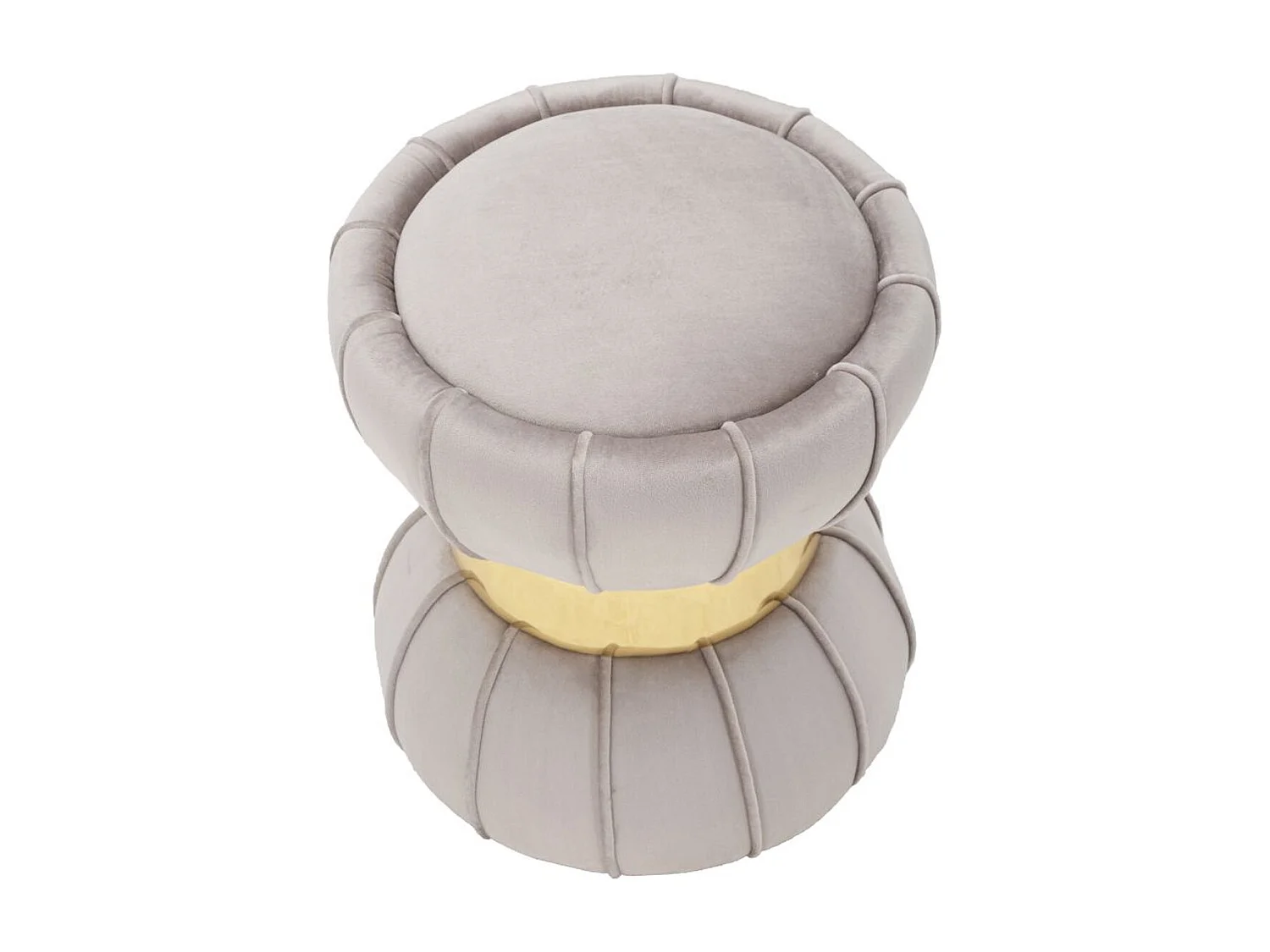 Pouf VKH359, Gris, 40x40x44 cm, Kendra Home