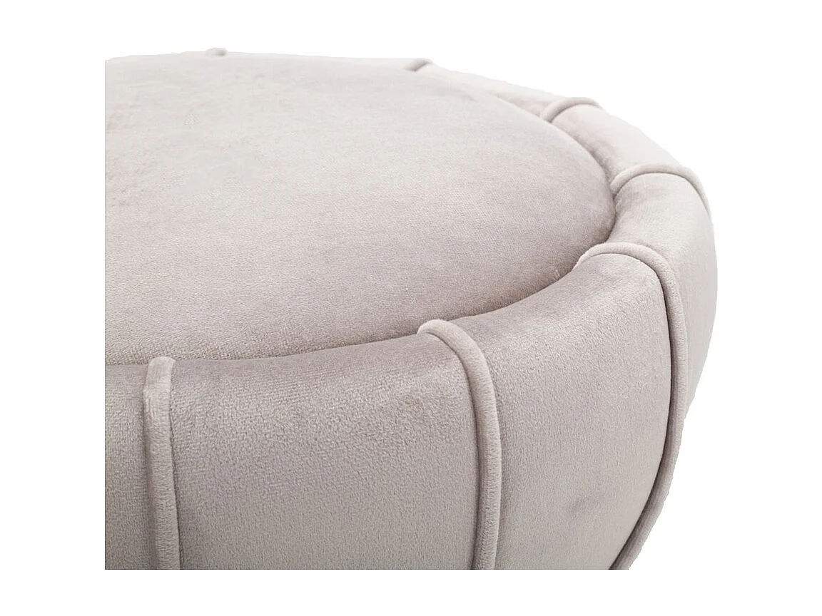 Pouf VKH359, Gris, 40x40x44 cm, Kendra Home