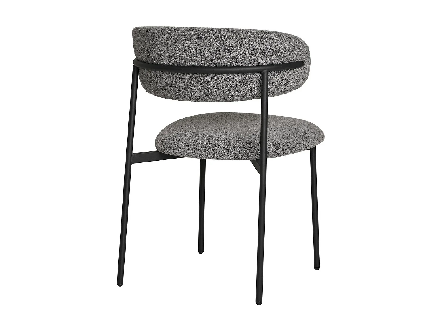 Conjunto de 2 Cadeiras Mira, Cinzento, 59x55x79,5 cm, Kendra Home