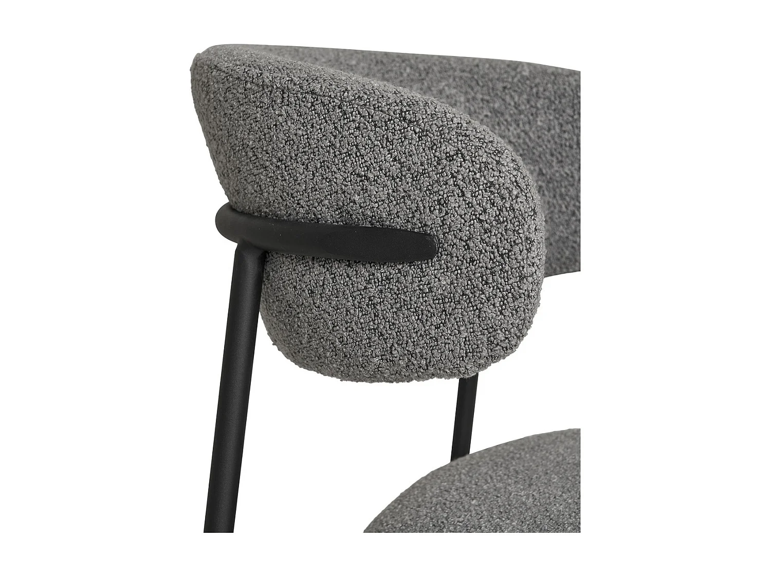 Conjunto de 2 Cadeiras Mira, Cinzento, 59x55x79,5 cm, Kendra Home