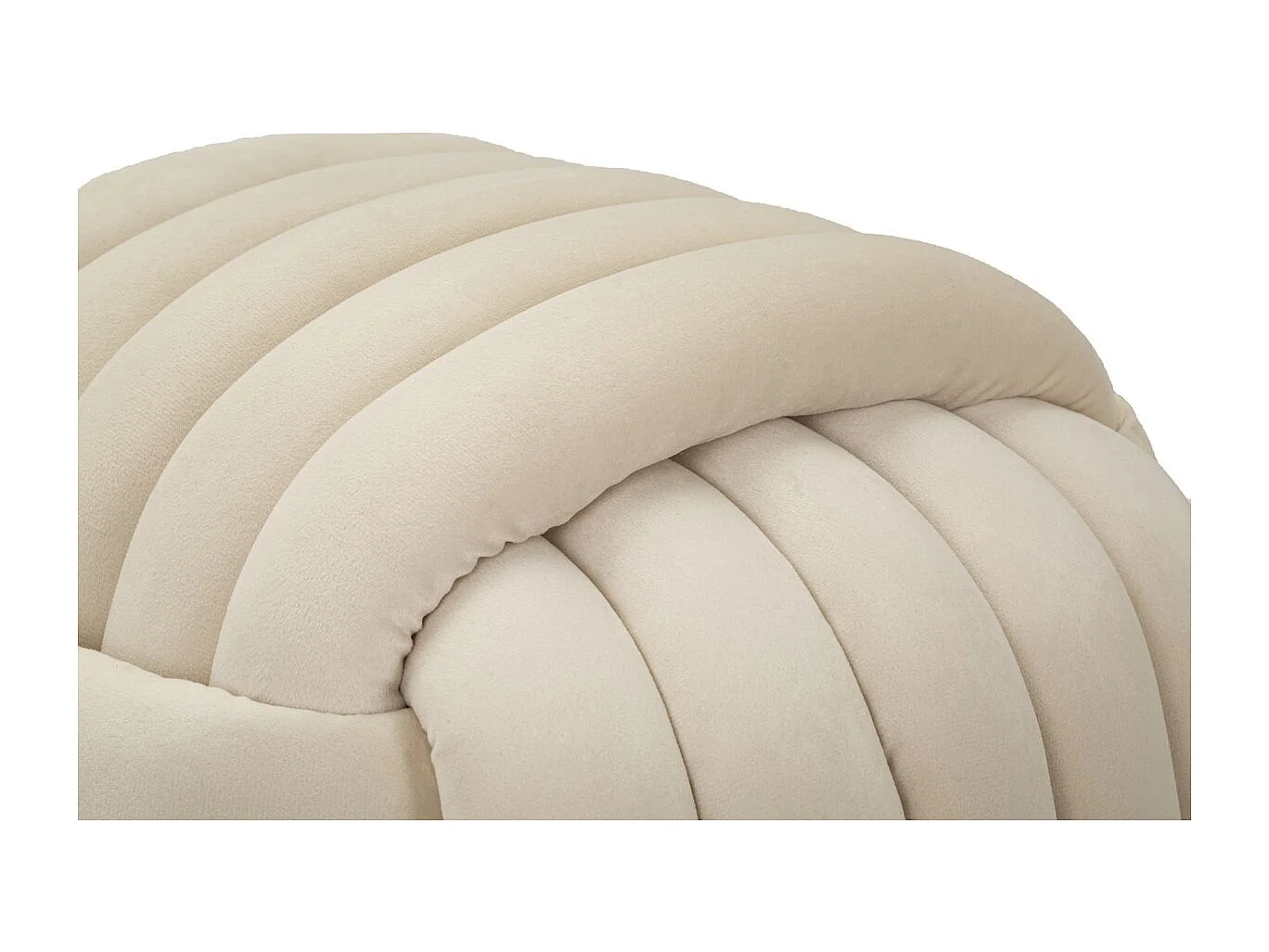 Pouf Coude 3, Beige, 45x45x45 cm, Kendra Home