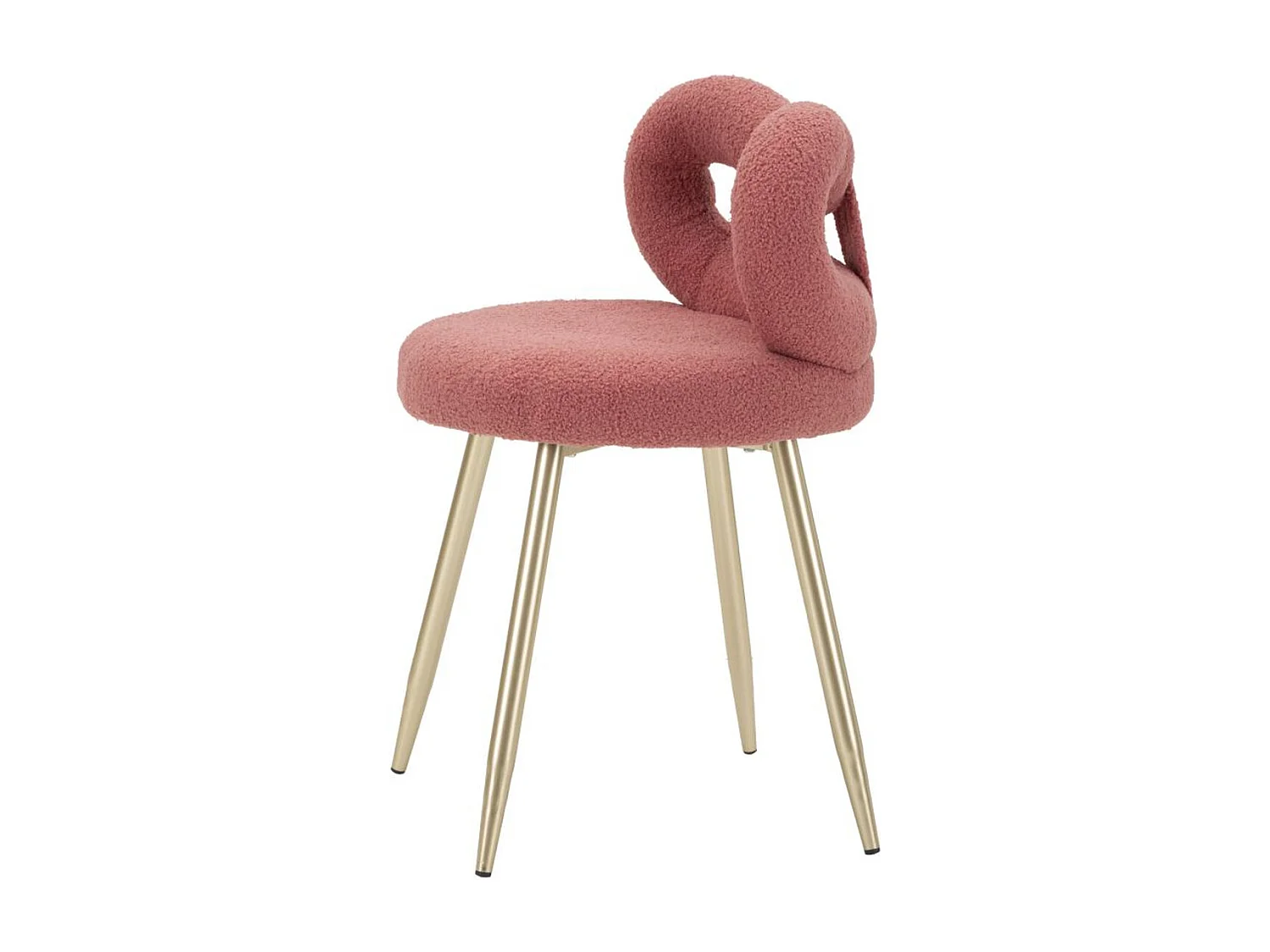 Chaise Noeud 1, Rose, 40x40x67 cm, Kendra Home