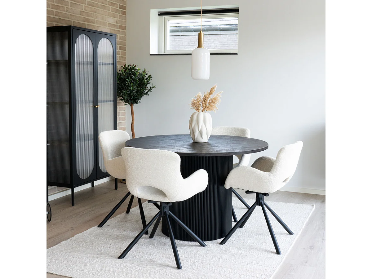 Zestaw 2 Krzeseł Amorim, Biały, 58x59x82,5 cm, Kendra Home