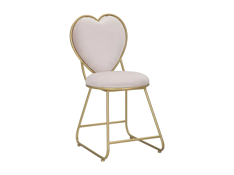 Stoel Hart 14, Roze, 37x47x80 cm, Kendra Home