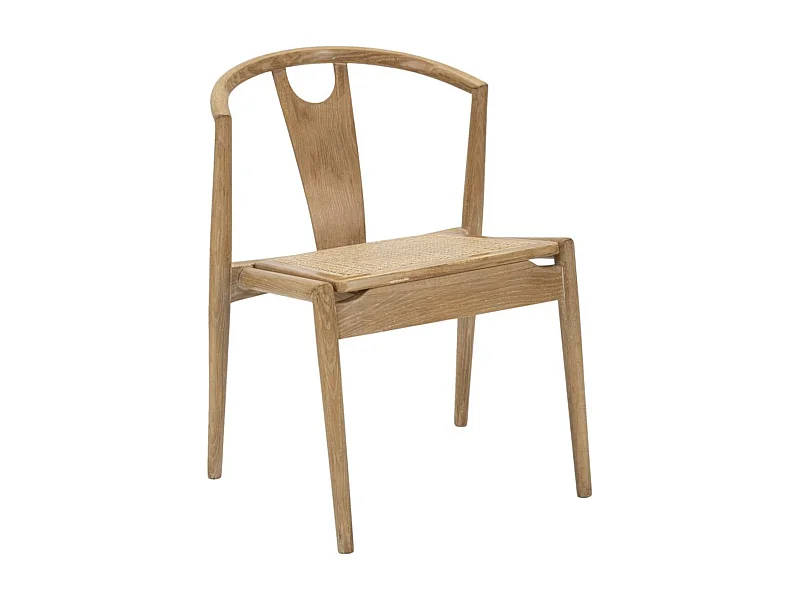 Lot de 2 Chaises Natura 7, Marron, 56x53x76 cm, Kendra Home