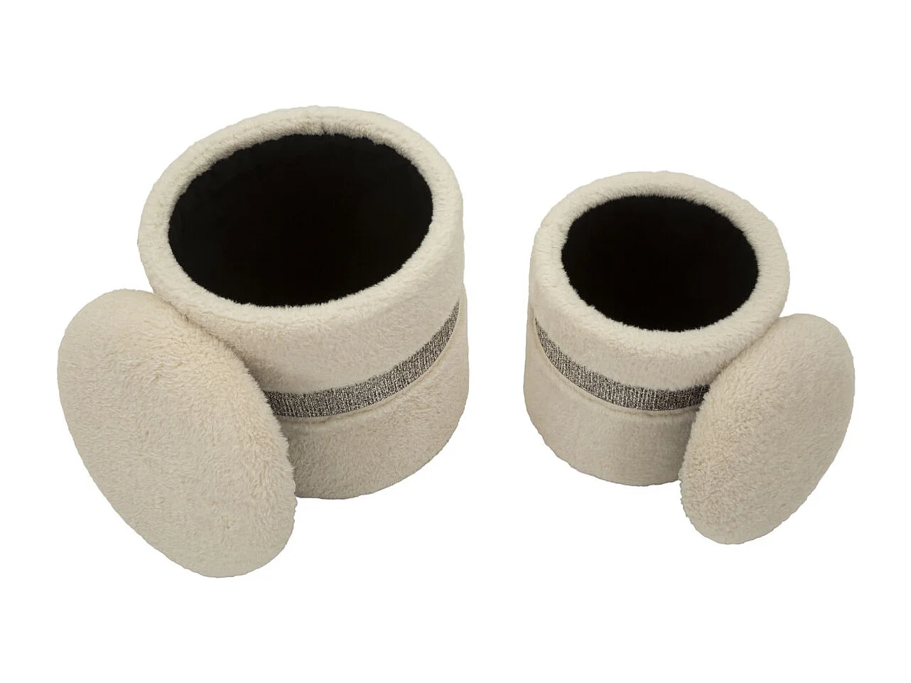 Pouf VKH720, Beige, 47x40x40 cm, Kendra Home