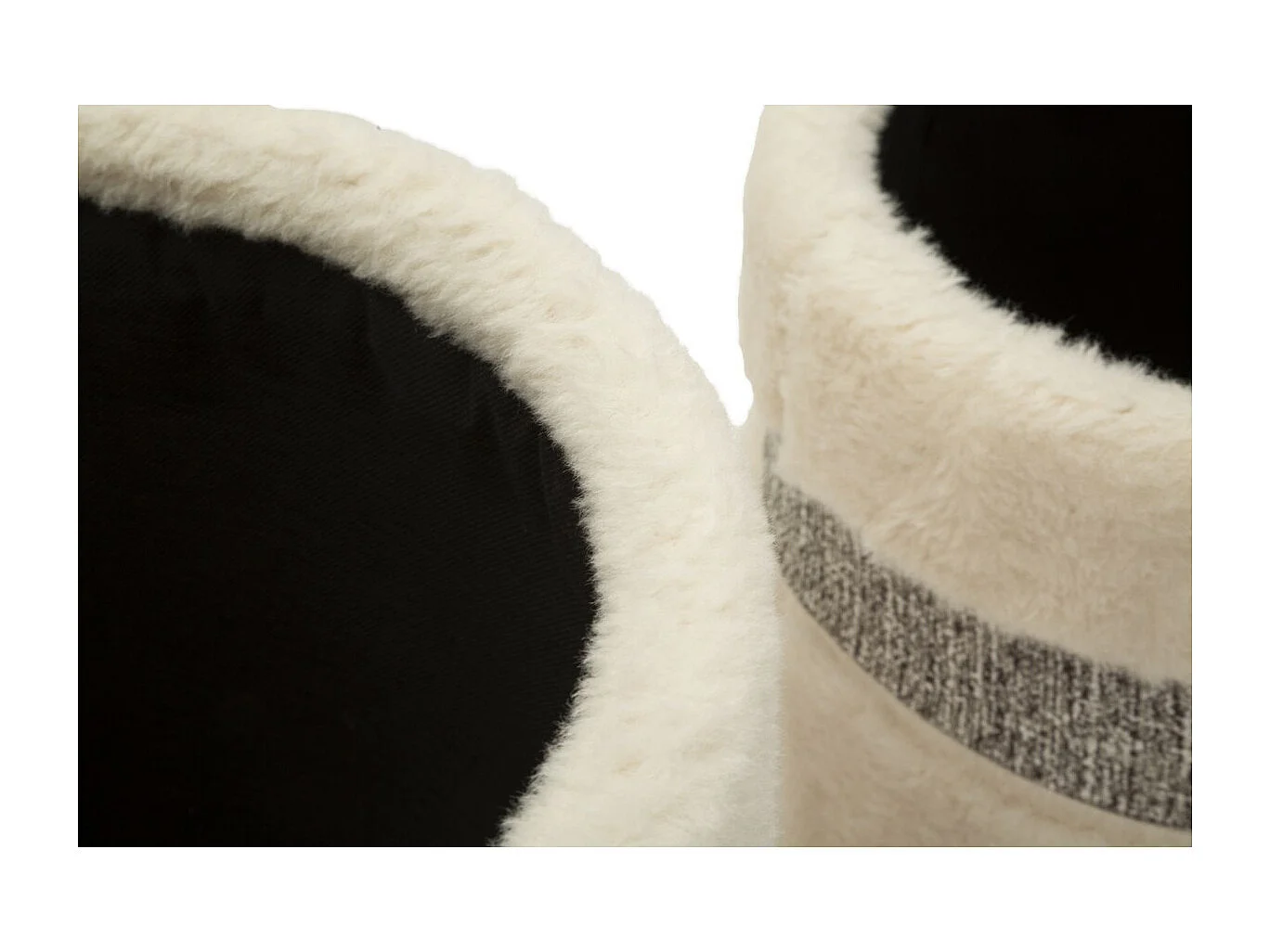 Pouf VKH720, Beige, 47x40x40 cm, Kendra Home