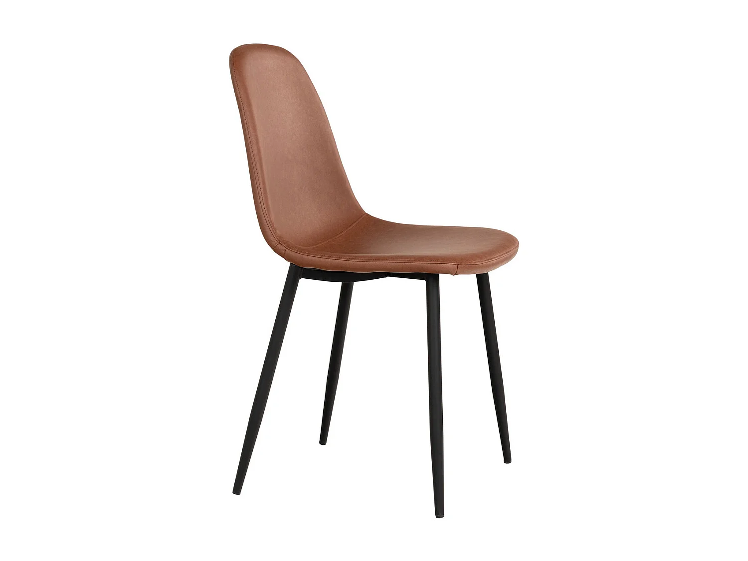 Set van 2 Stoelen Stockholm, Bruin, 54x44x88 cm, Kendra Home