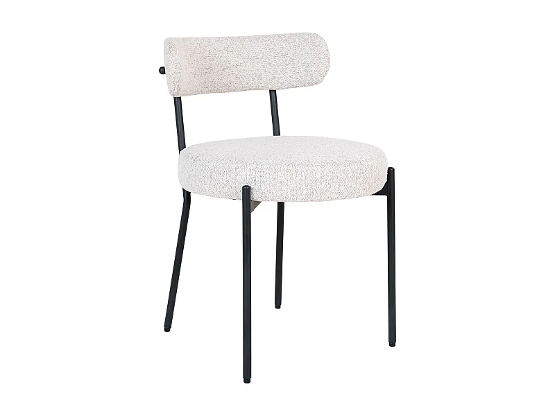 Zestaw 2 Krzeseł Badalona, Biały, 49,5x47x72,5 cm, Kendra Home