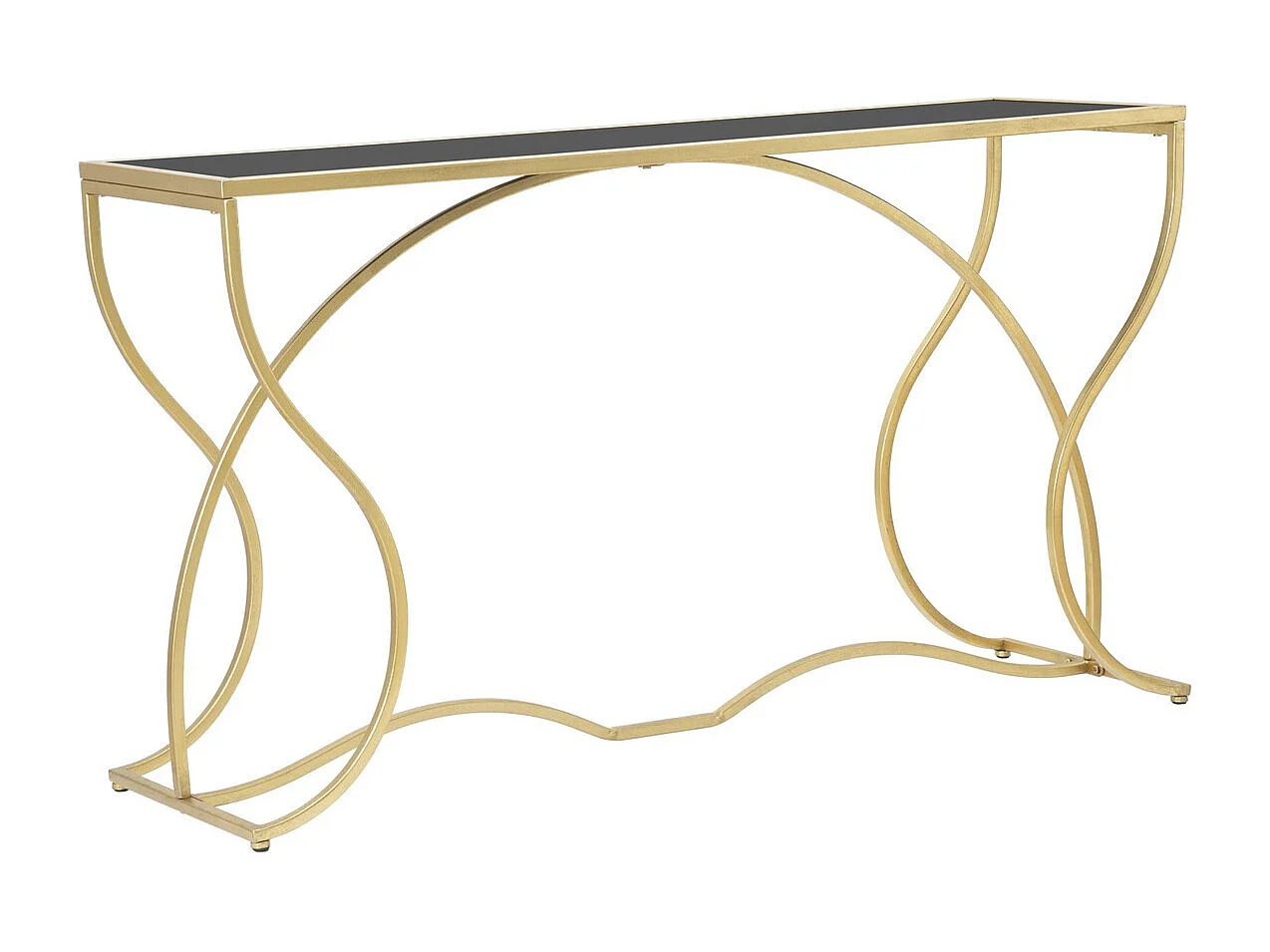 Console Tafel VKH626, Goud, 130x40x75 cm, Kendra Home