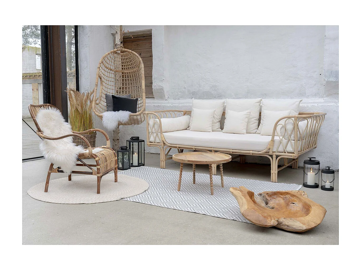 Kaffeetisch Jammu, Braun, 60x60x35 cm, Kendra Home