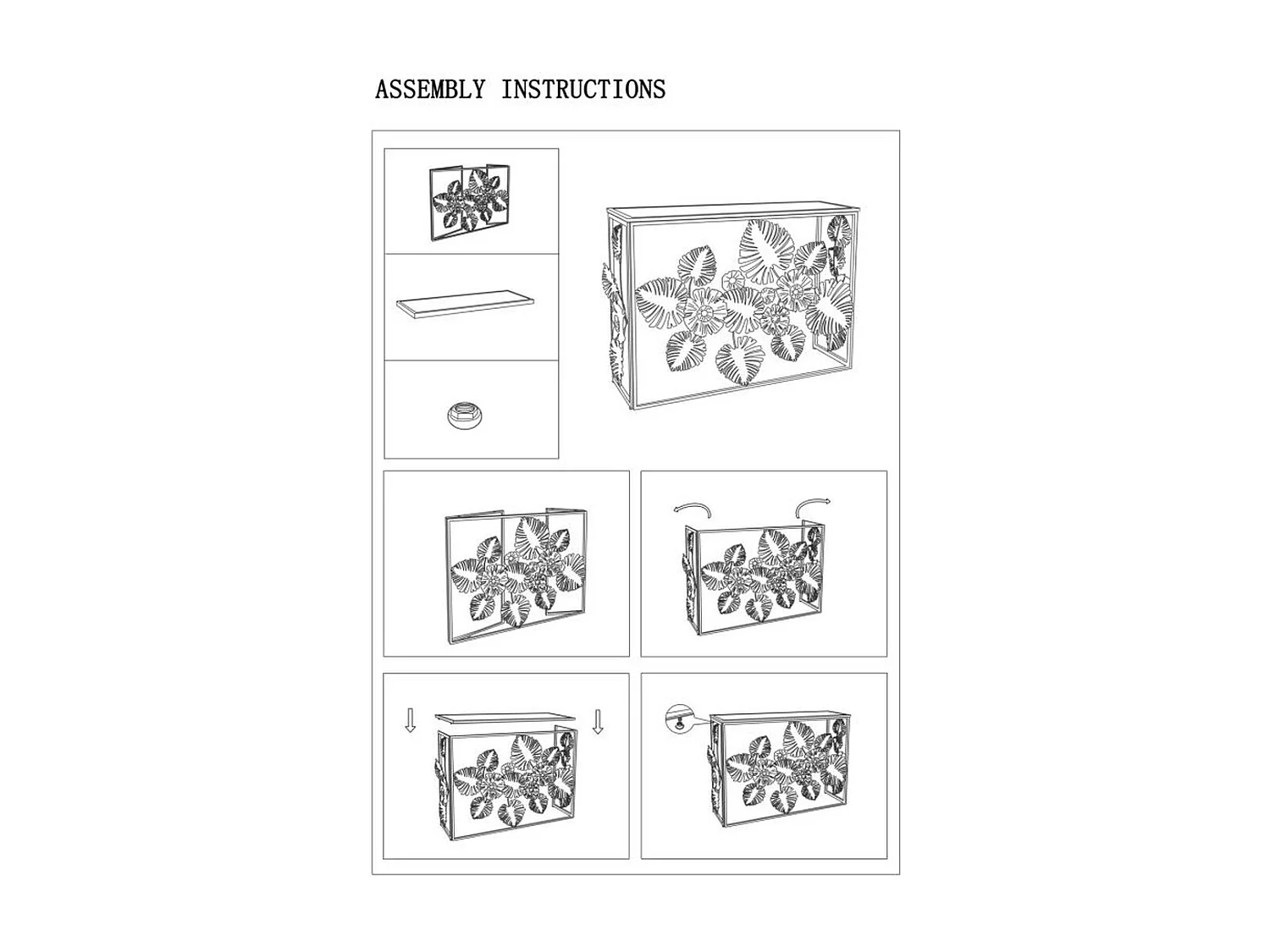 Console Tafel Blad 71, Veelkleurig, 113x40x80 cm, Kendra Home