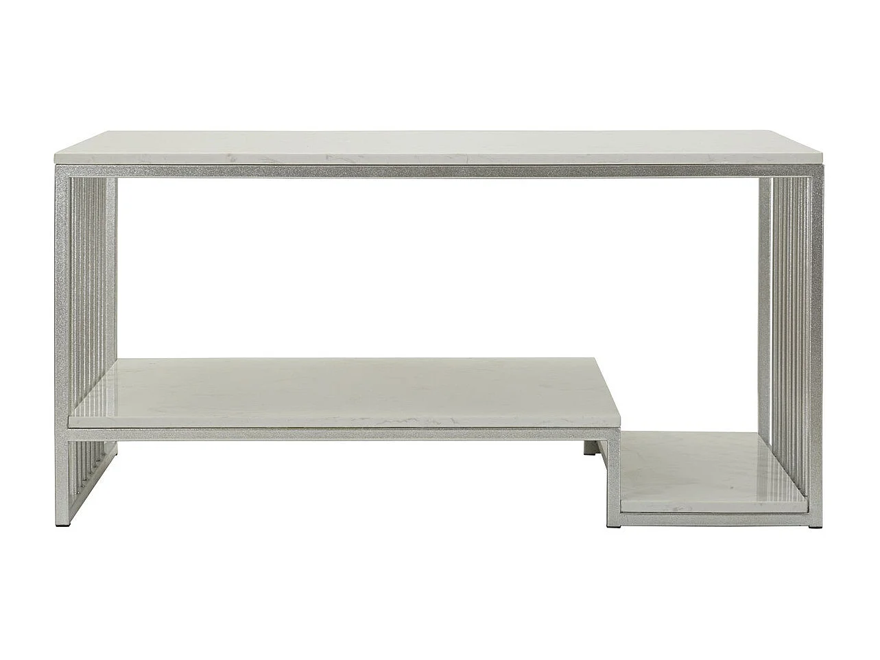 Koffietafel VKH790, Zilver, 90x45x60 cm, Kendra Home