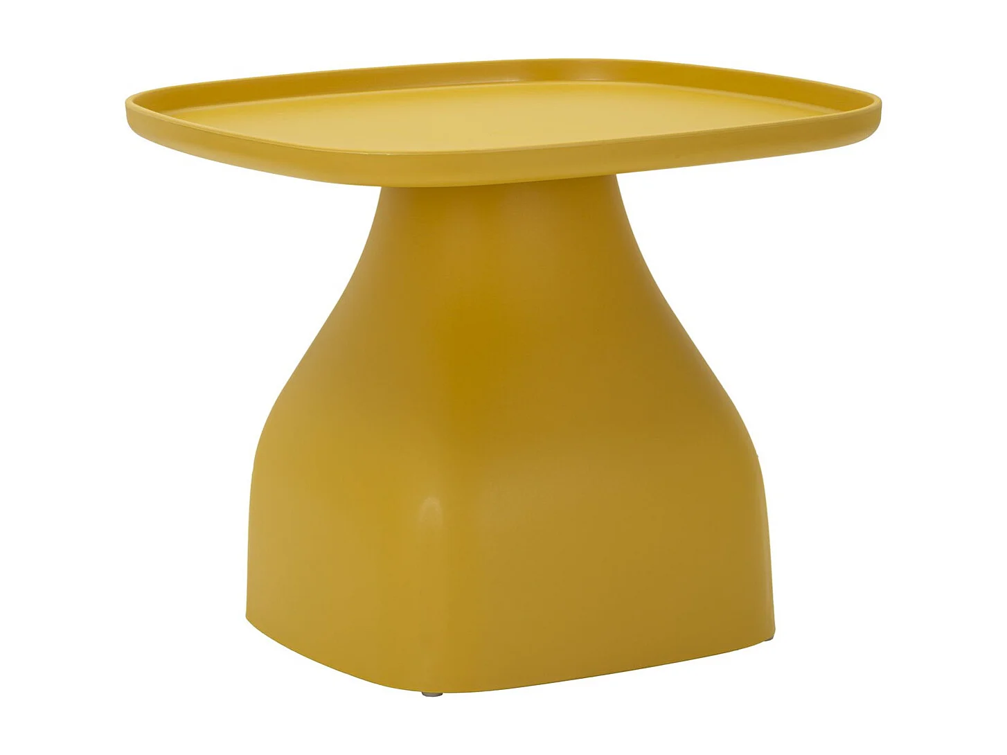Table d'Appoint VKH708, Jaune, 38x48x48 cm, Kendra Home