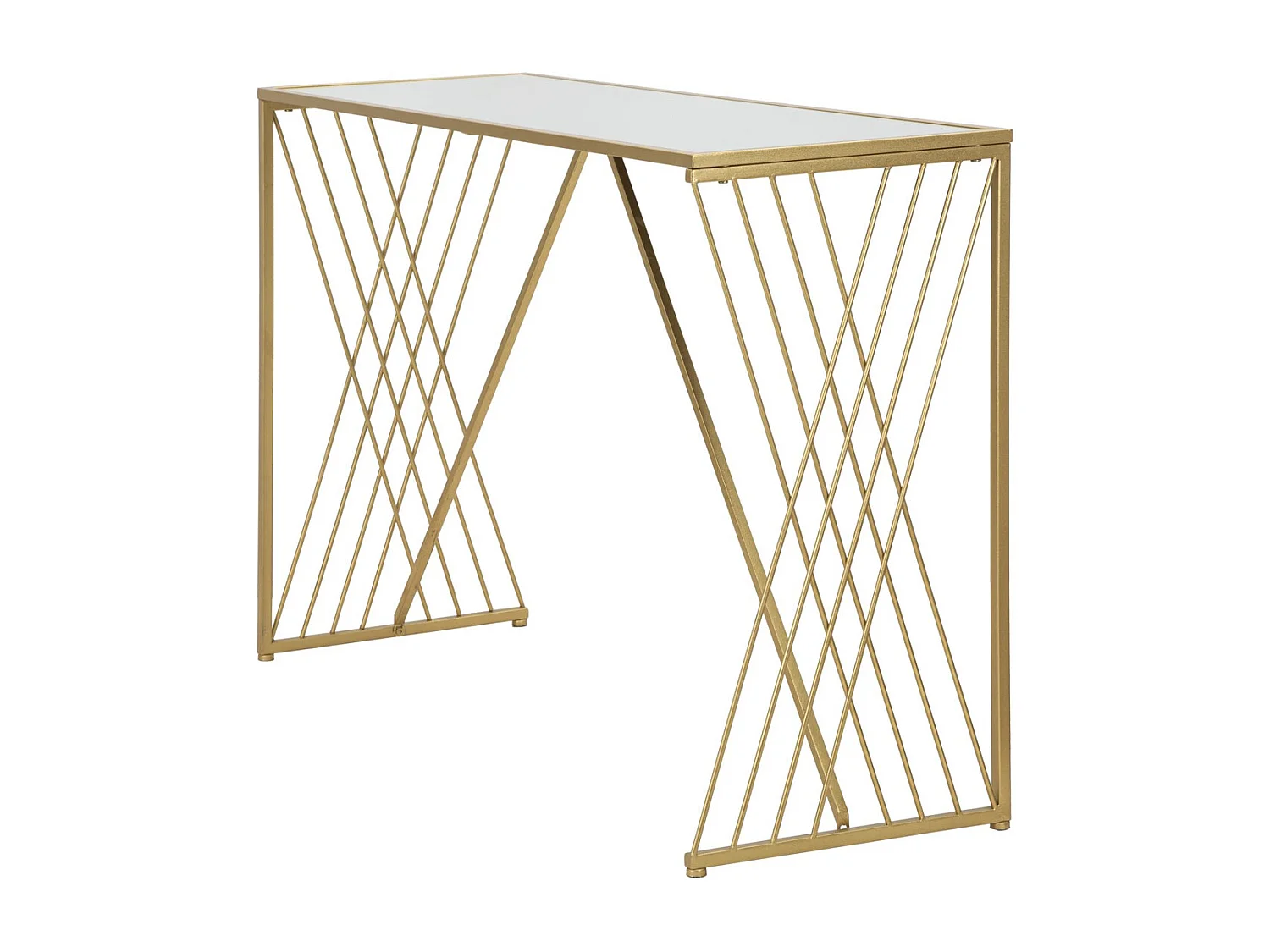 Console Tafel VKH624, Goud, 120x40x80 cm, Kendra Home