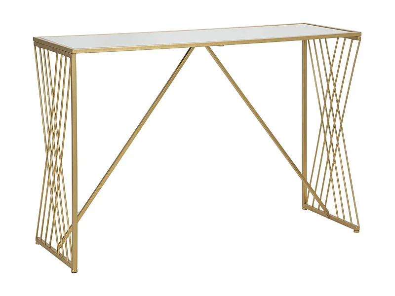 Console Tafel VKH624, Goud, 120x40x80 cm, Kendra Home
