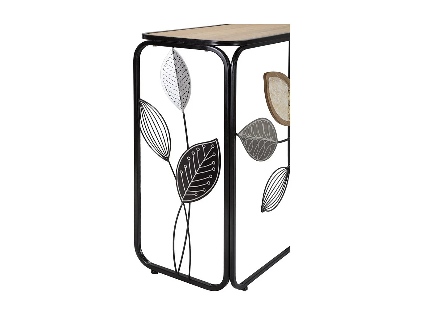 Console Tafel Natura 3, Veelkleurig, 108x36,8x80 cm, Kendra Home