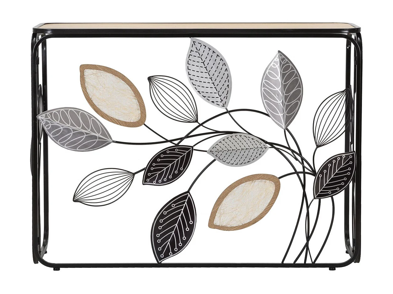 Console Tafel Natura 3, Veelkleurig, 108x36,8x80 cm, Kendra Home