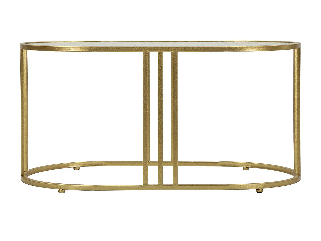 Mesa de Centro VKH797, Oro, 90x50x45 cm, Kendra Home