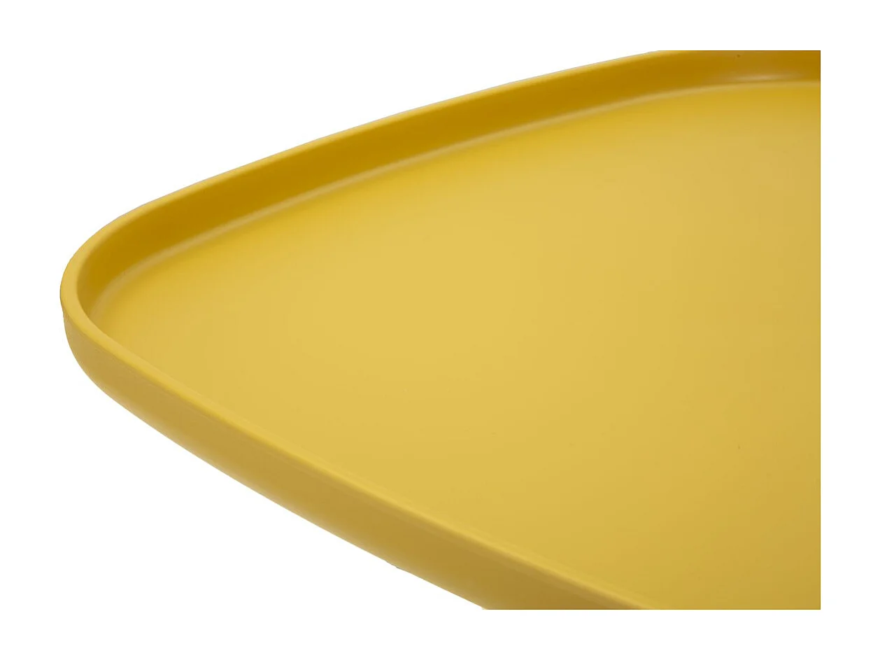 Table d'Appoint VKH707, Jaune, 50x48x48 cm, Kendra Home