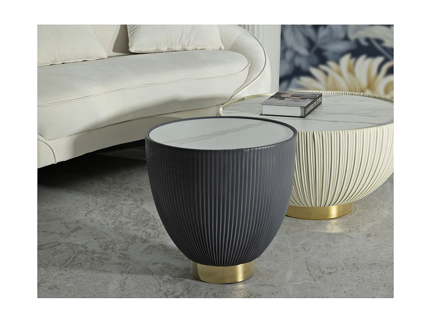 Mesa de Centro VKH702, Gris, 45x46x46 cm, Kendra Home