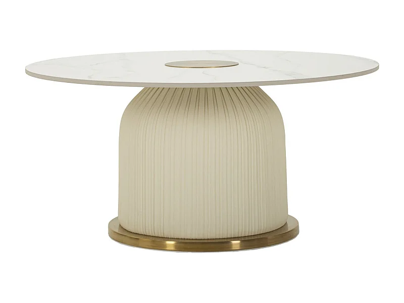 Mesa de Centro VKH703, Beige, 39,5x80x80 cm, Kendra Home