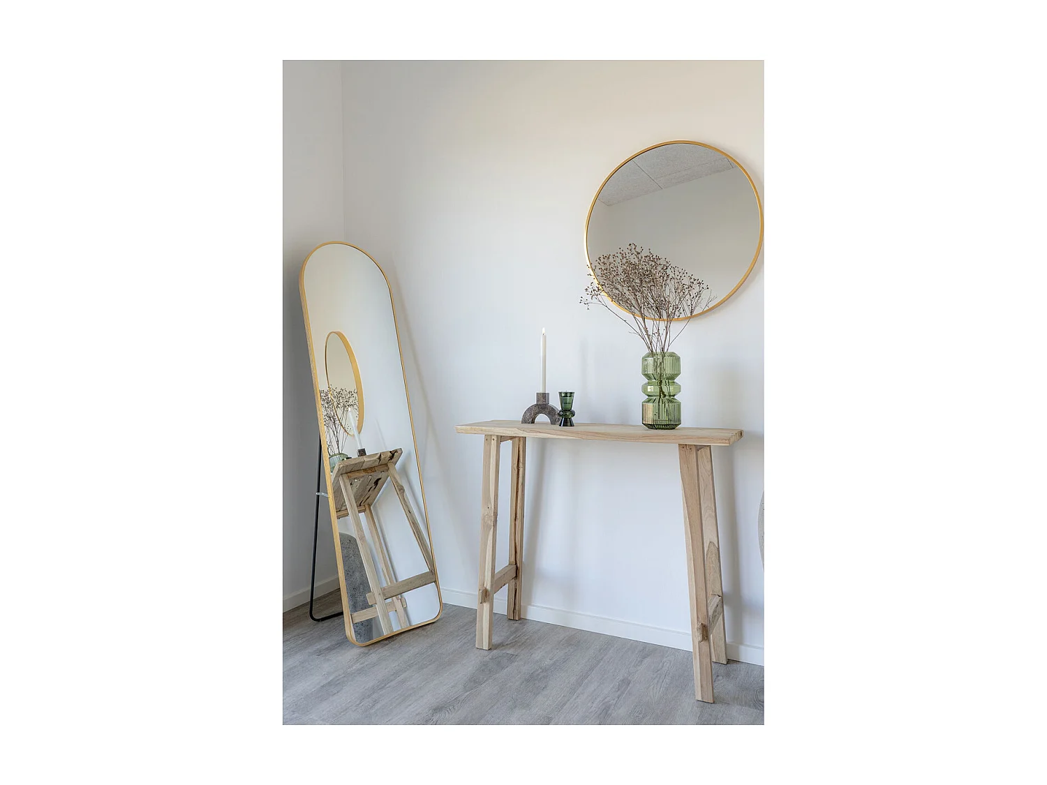 Konsolentisch Girona, Braun, 90x30x80 cm, Kendra Home