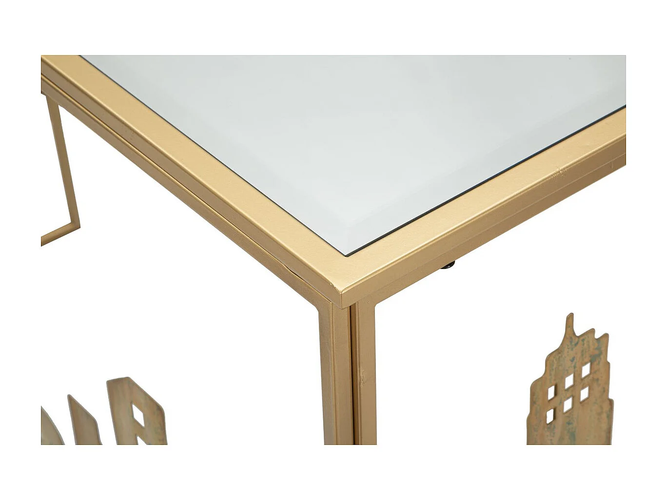 Console Tafel Natura 1, Veelkleurig, 110x38,5x81 cm, Kendra Home