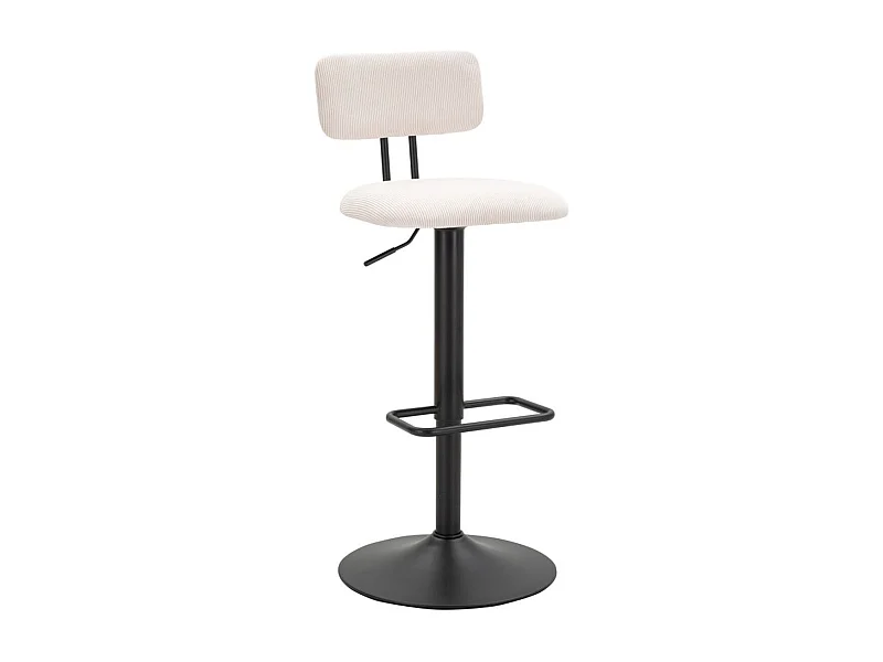 Set van 2 Hoge Krukken VKH446, Wit, 41x47,5x85 cm, Kendra Home