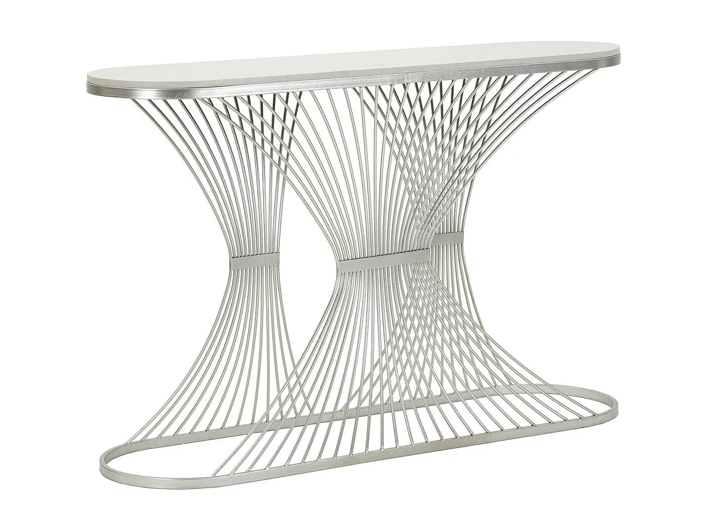 Table Console VKH618, Argent, 120x35x79 cm, Kendra Home