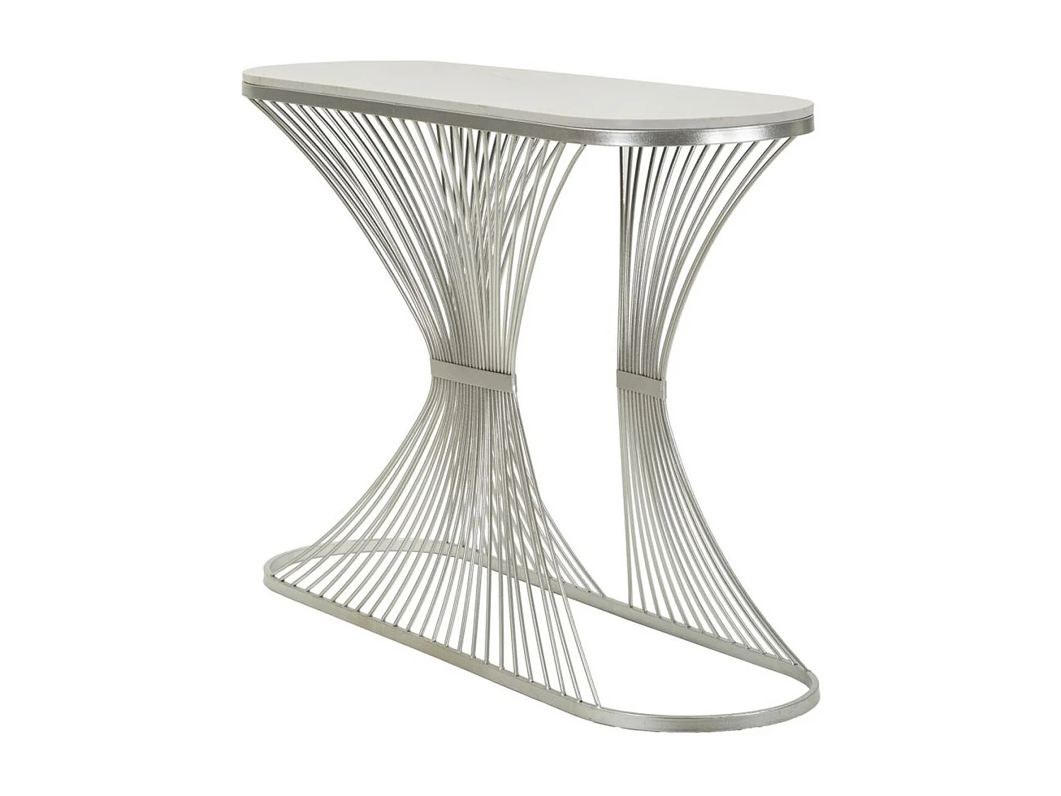 Table Console VKH618, Argent, 120x35x79 cm, Kendra Home