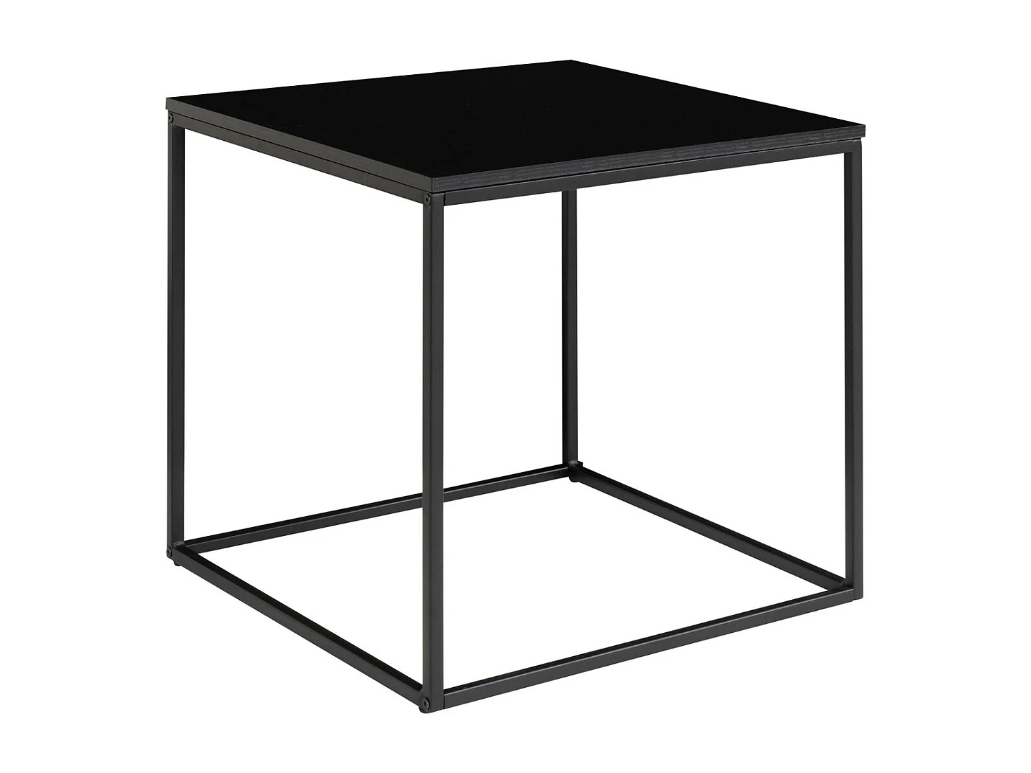 Table d'Appoint Vita, Noir, 45x45x45 cm, Kendra Home