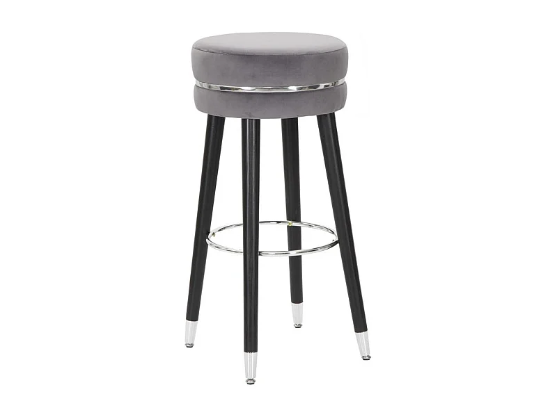 Hoher Hocker VKH436, Grau, 35x35x74 cm, Kendra Home