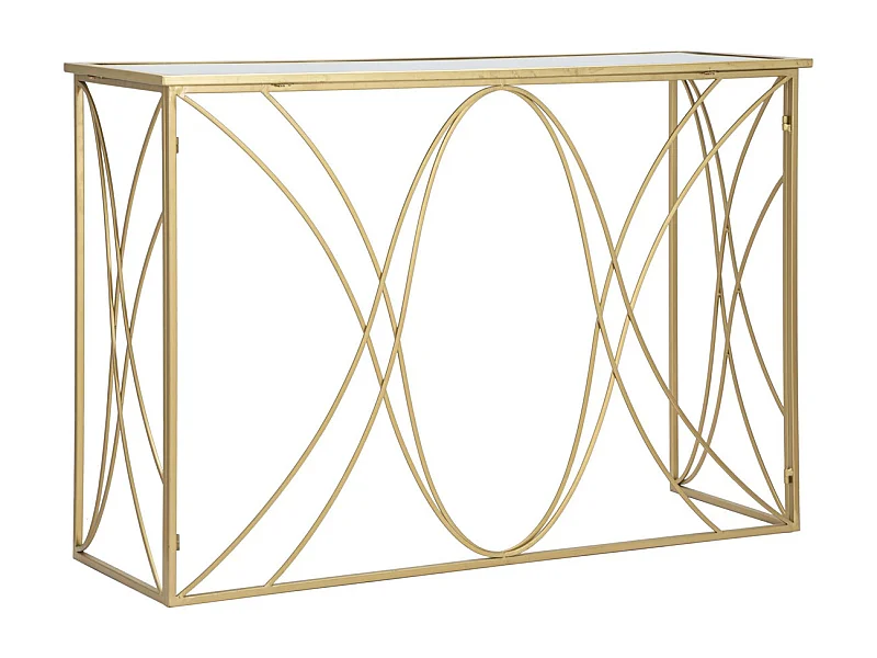 Console Tafel VKH627, Goud, 120x40x80 cm, Kendra Home