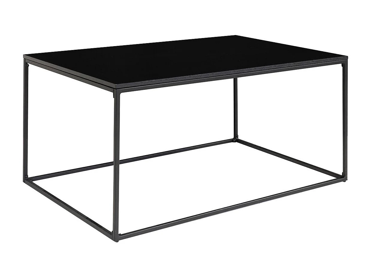 Table d'Appoint Vita, Noir, 60x90x45 cm, Kendra Home