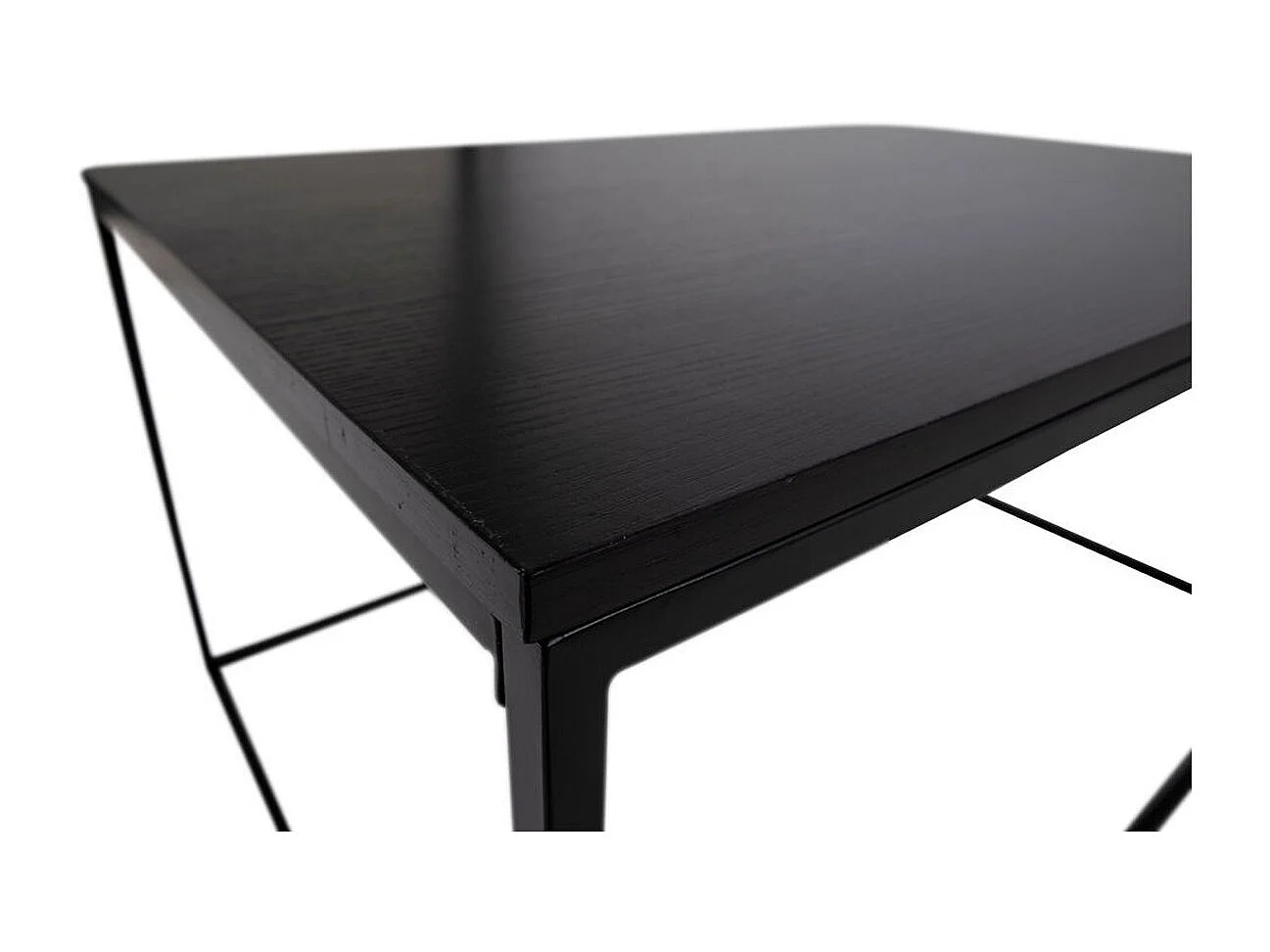 Table d'Appoint Vita, Noir, 60x90x45 cm, Kendra Home