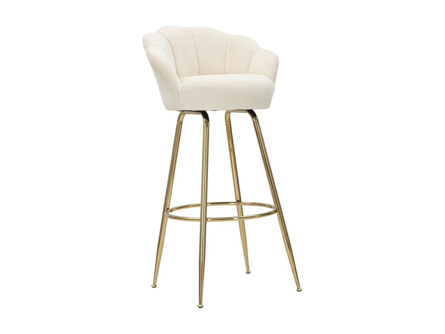 Hoher Hocker VKH451, Beige, 55x53x110 cm, Kendra Home