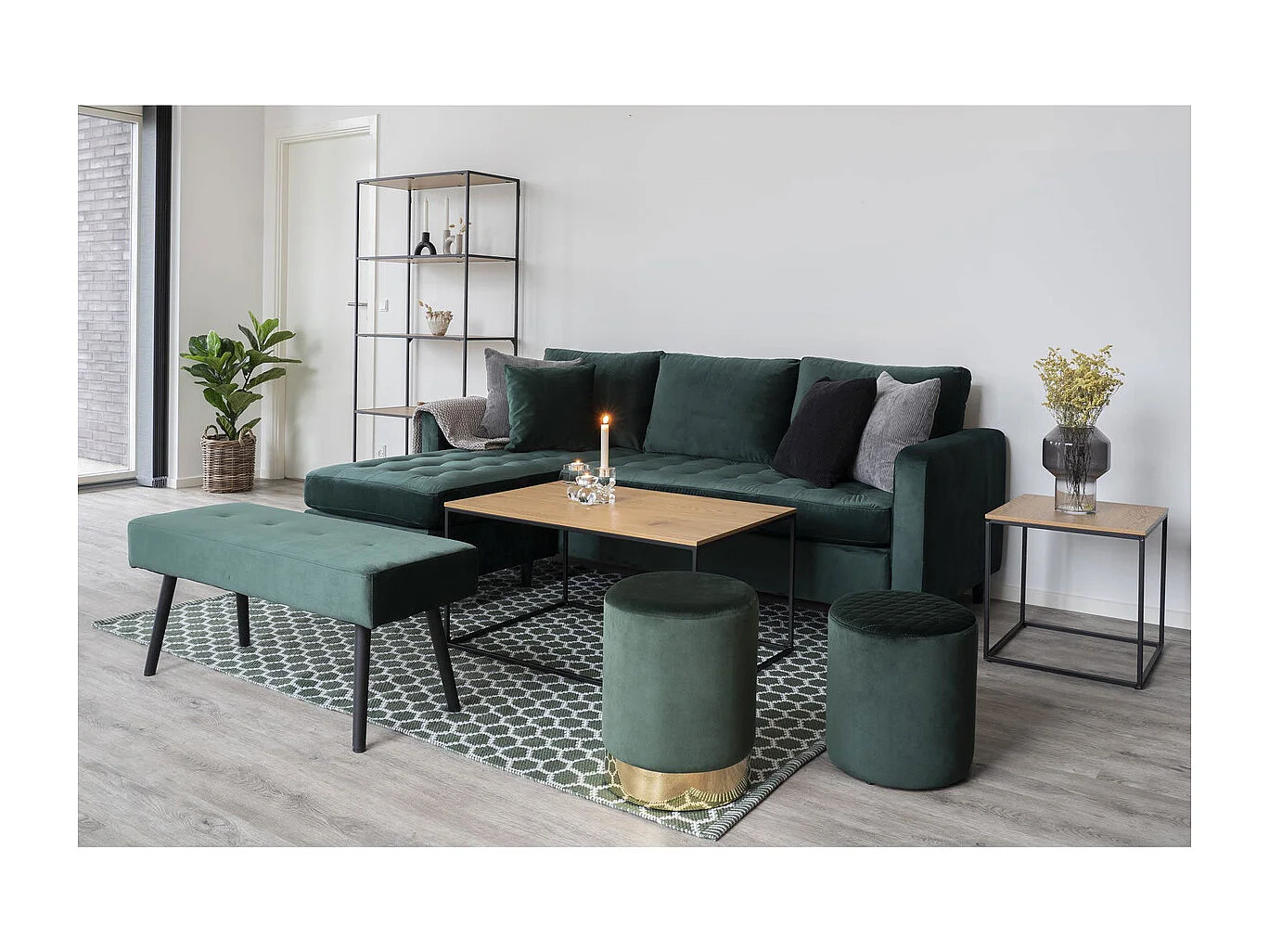 Mesa de Centro Vita, Marrón, 60x90x45 cm, Kendra Home