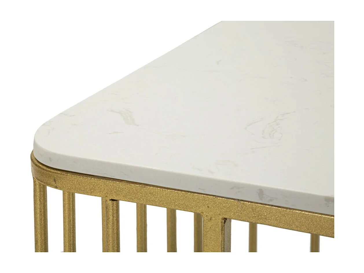 Mesa de Centro VKH792, Oro, 90x50x50 cm, Kendra Home