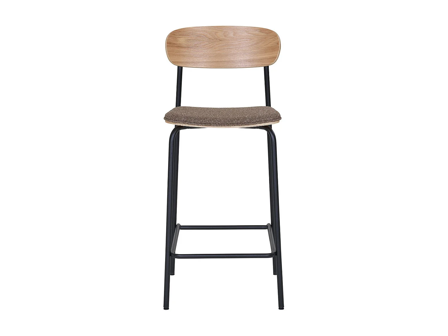 Set van 2 Hoge Krukken Estepona, Bruin, 49x42,5x95 cm, Kendra Home