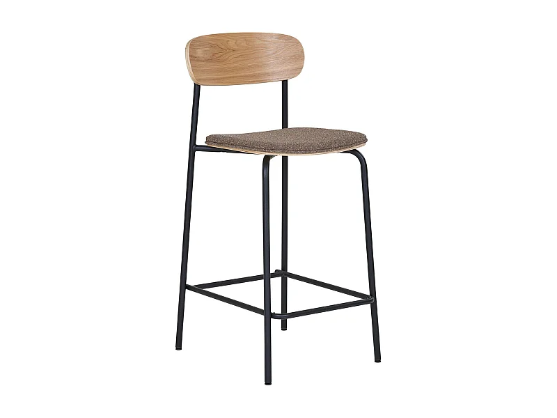 Set van 2 Hoge Krukken Estepona, Bruin, 49x42,5x95 cm, Kendra Home