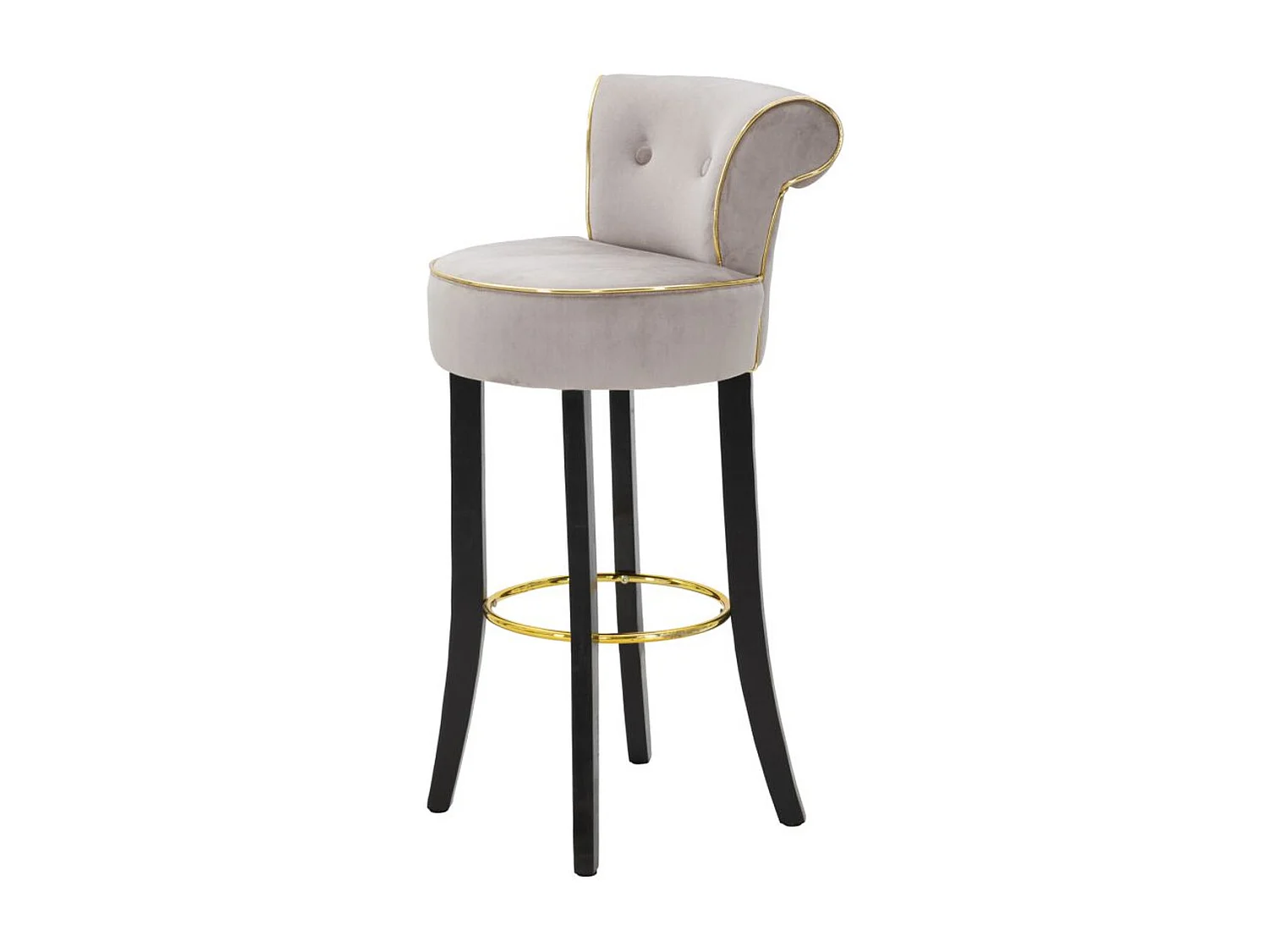 Hoher Hocker VKH441, Grau, 46x48x96 cm, Kendra Home