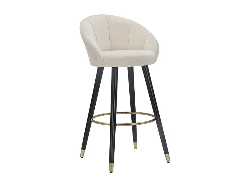 Hoher Hocker VKH429, Beige, 55x56x104 cm, Kendra Home