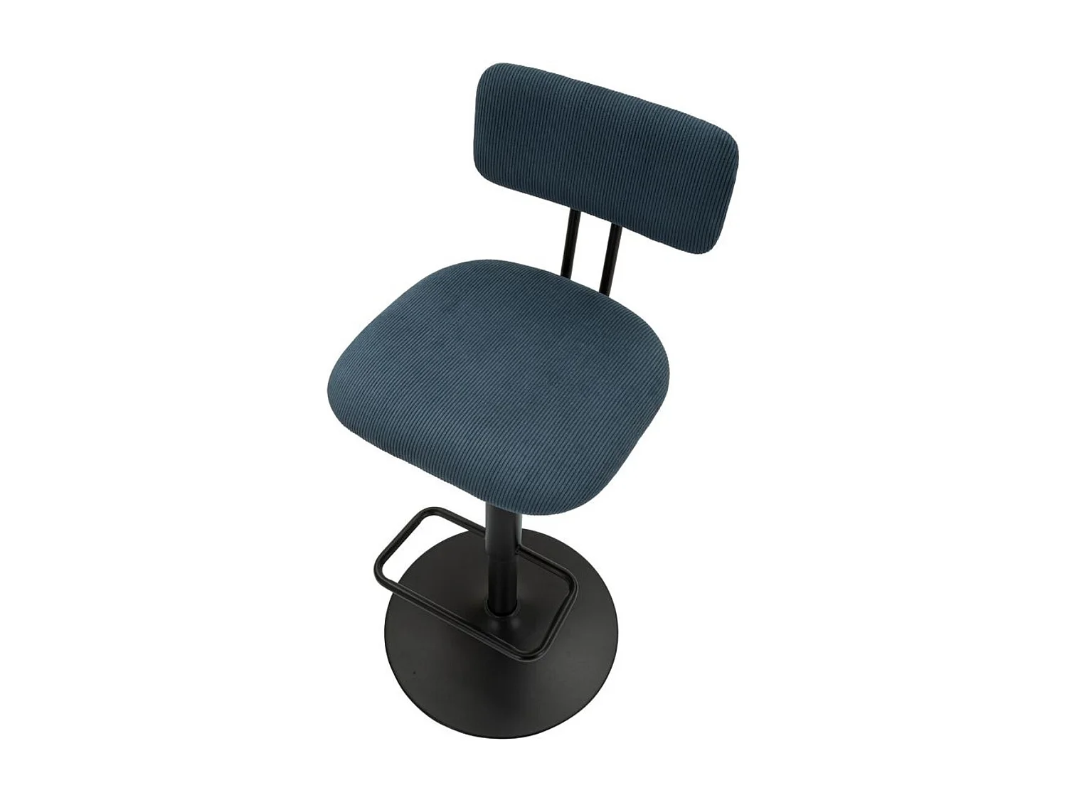 Set mit 2 Hohe Hocker VKH447, Schwarz, 41x47,5x85 cm, Kendra Home