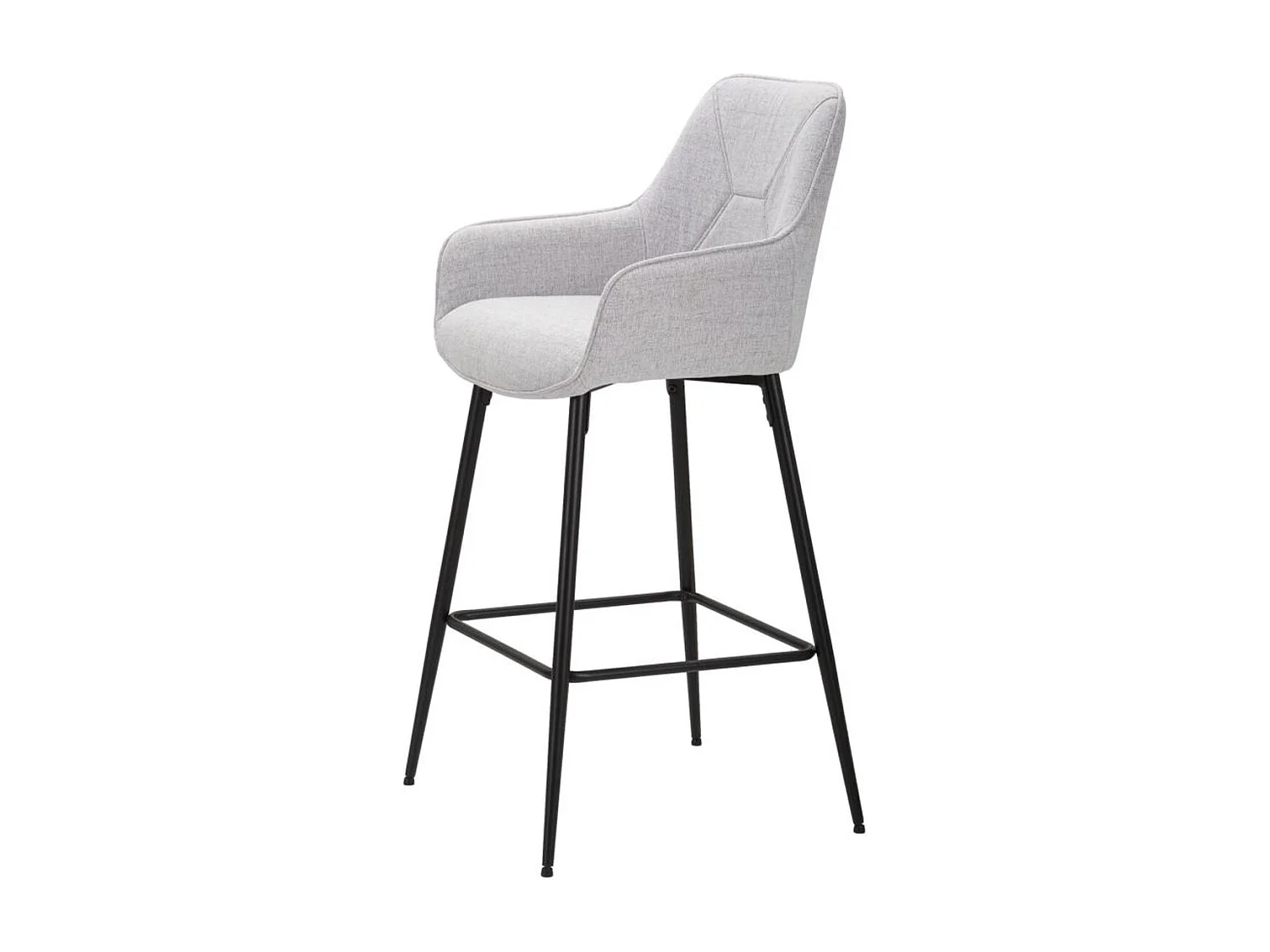 Set mit 2 Hohe Hocker VKH434, Grau, 55x55x109 cm, Kendra Home