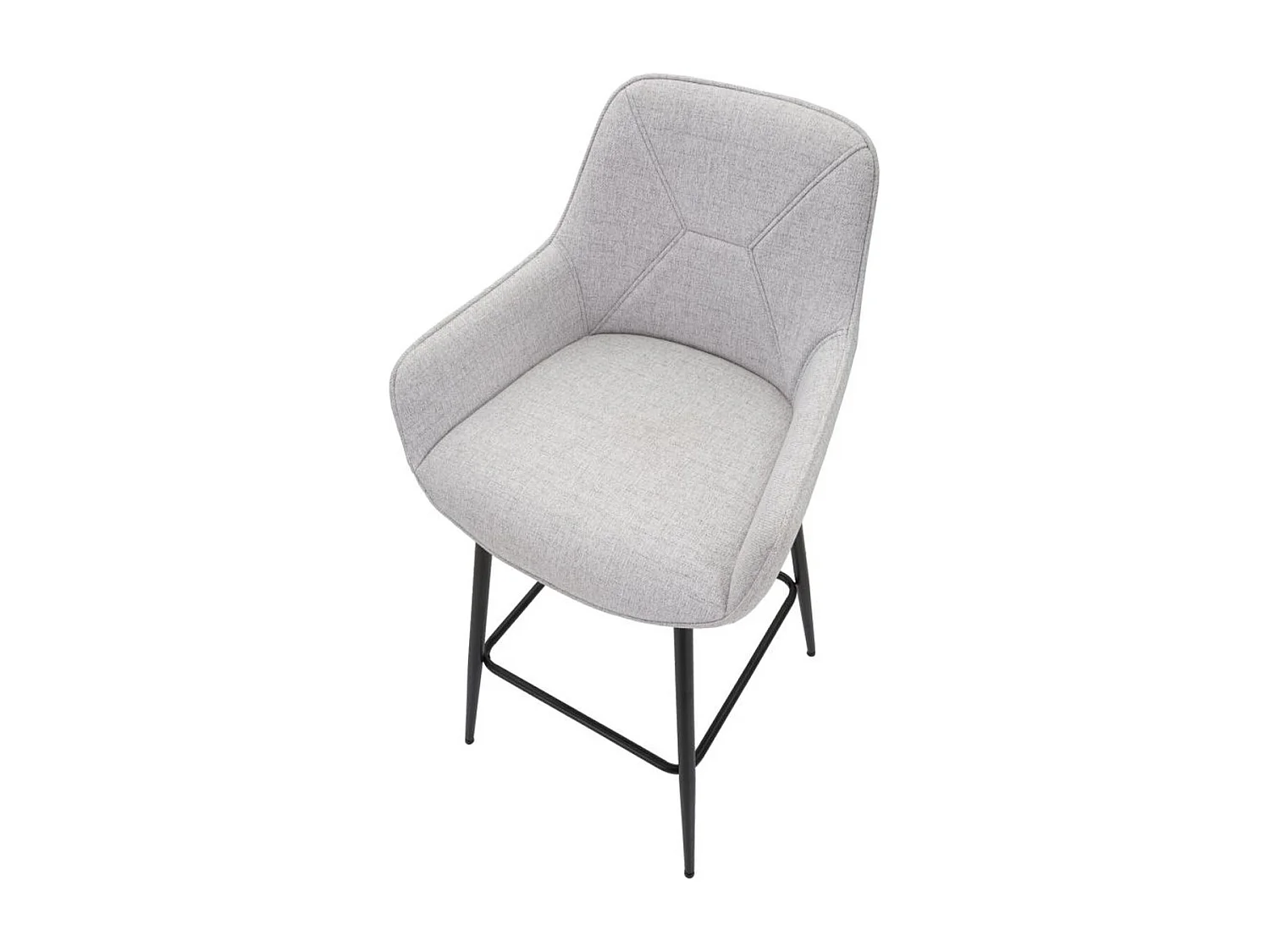 Set mit 2 Hohe Hocker VKH434, Grau, 55x55x109 cm, Kendra Home